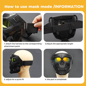 Skull Goggle Riding Mask