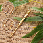 2 In 1 Brass Ear Spoon Toothpick