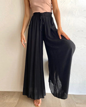 Solid Color High Waist Pants