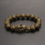 Pure Copper Pixiu Mantra Bracelet