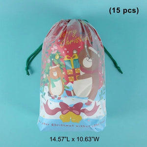 Drawstring Christmas Gift Bags