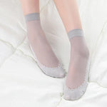 Silky Anti-Slip Cotton Socks (5 Pairs)