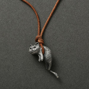 Scruffy Cat Necklace