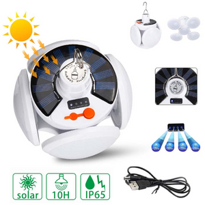 LED Solar Folding Football Light