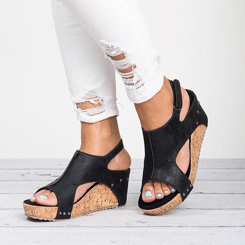 Fashionable Wedge Heels Sandals