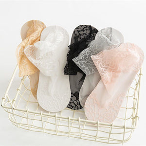 Ladies Fashion Lace Socks (6 Pairs)