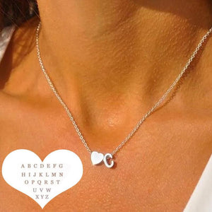 Initial Heart Necklace