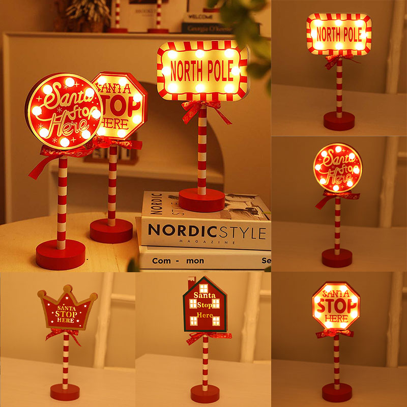 Christmas Street Sign Decoration Lights