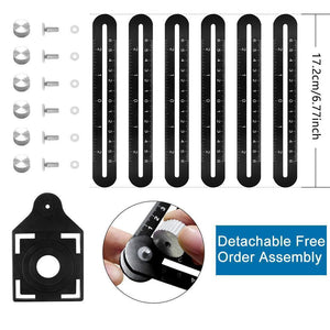 Amenitee® Six-Sided Aluminum Alloy Angle Measuring Tool - mygeniusgift