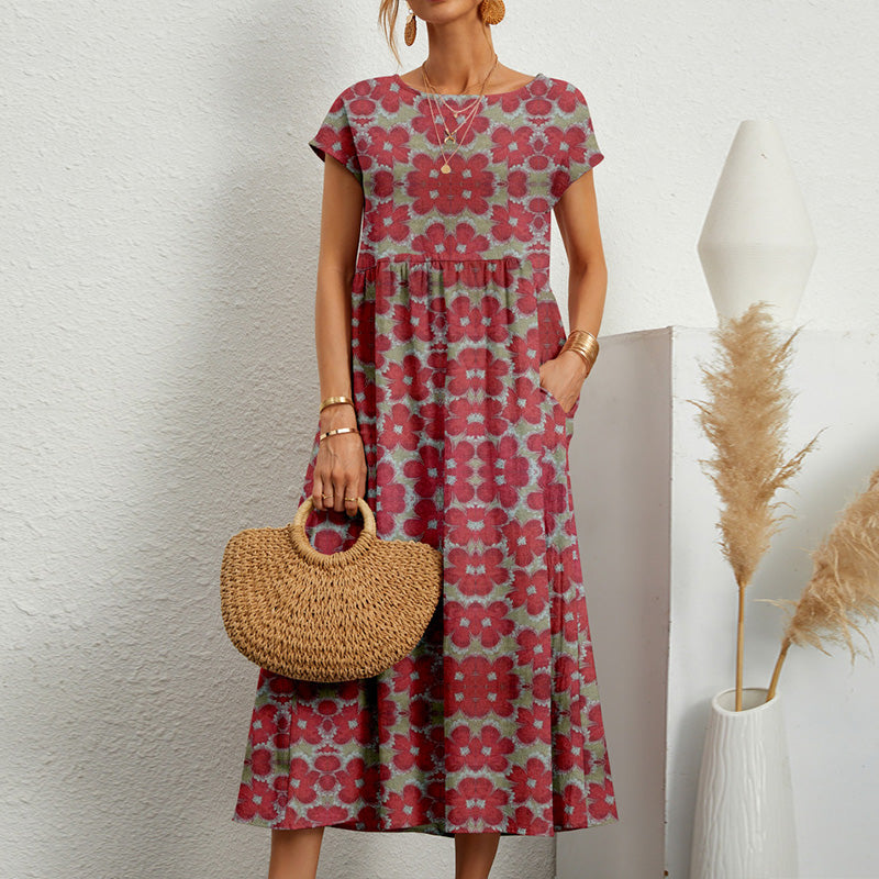 Ladies Loose Printed Summer Dress