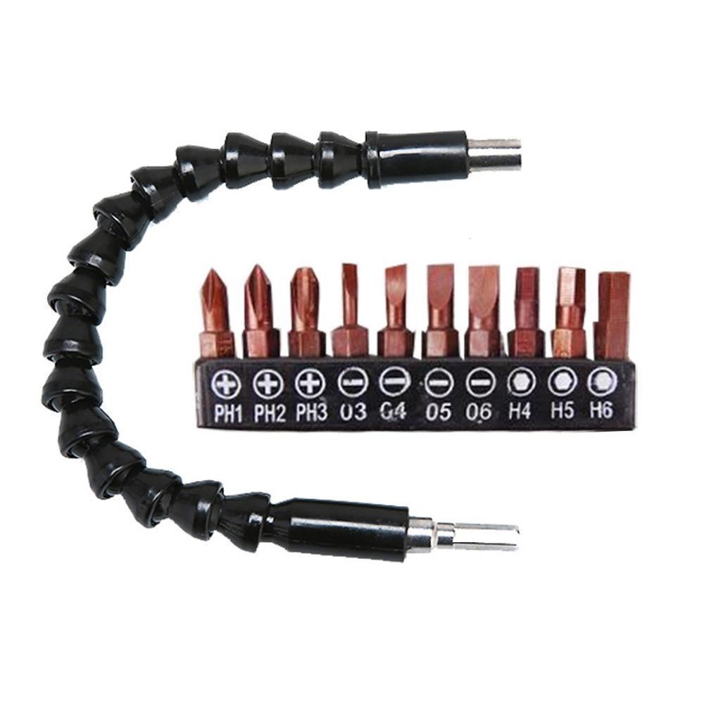 DOMOM Universal Flexible Drill Bit Extension with Screw Drill Bit Holder