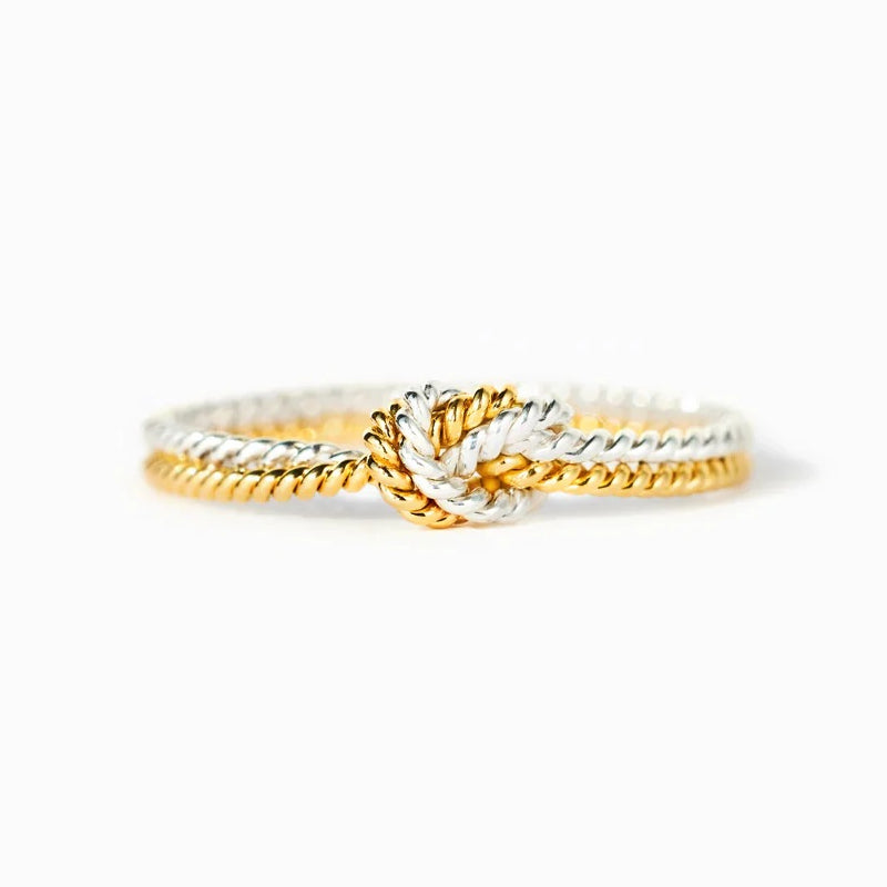 True Love Handcrafted Two Strand Knot Ring