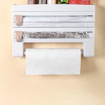 Multifunction Film Storage Rack Cutter for Kitchen