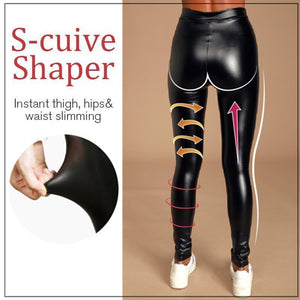 Stretch-Fit Faux Leather Shaper