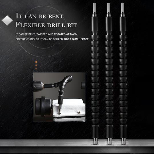 DOMOM Universal Flexible Drill Bit Extension with Screw Drill Bit Holder