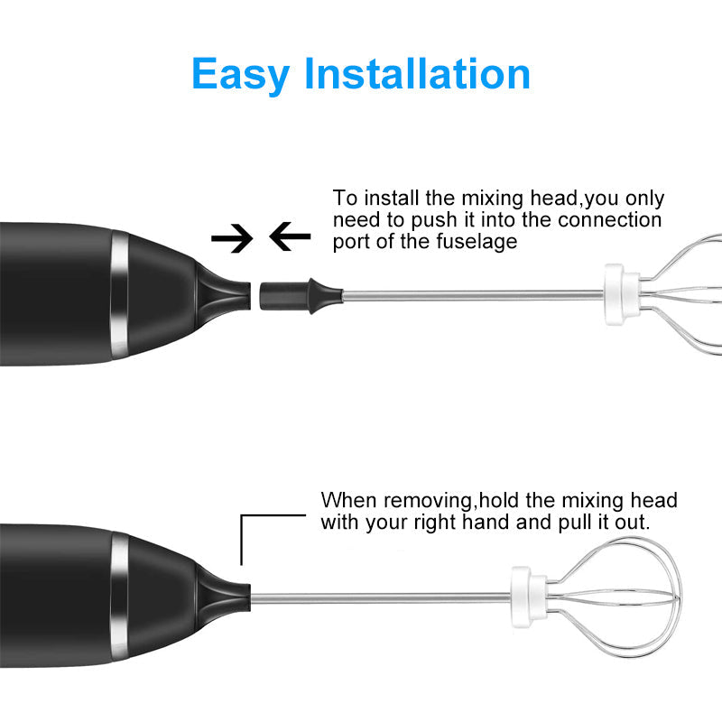 Handheld 2 in 1 Electric Mini Frother & Whisk