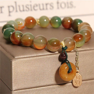 Natural Colorful Agate Bracelet