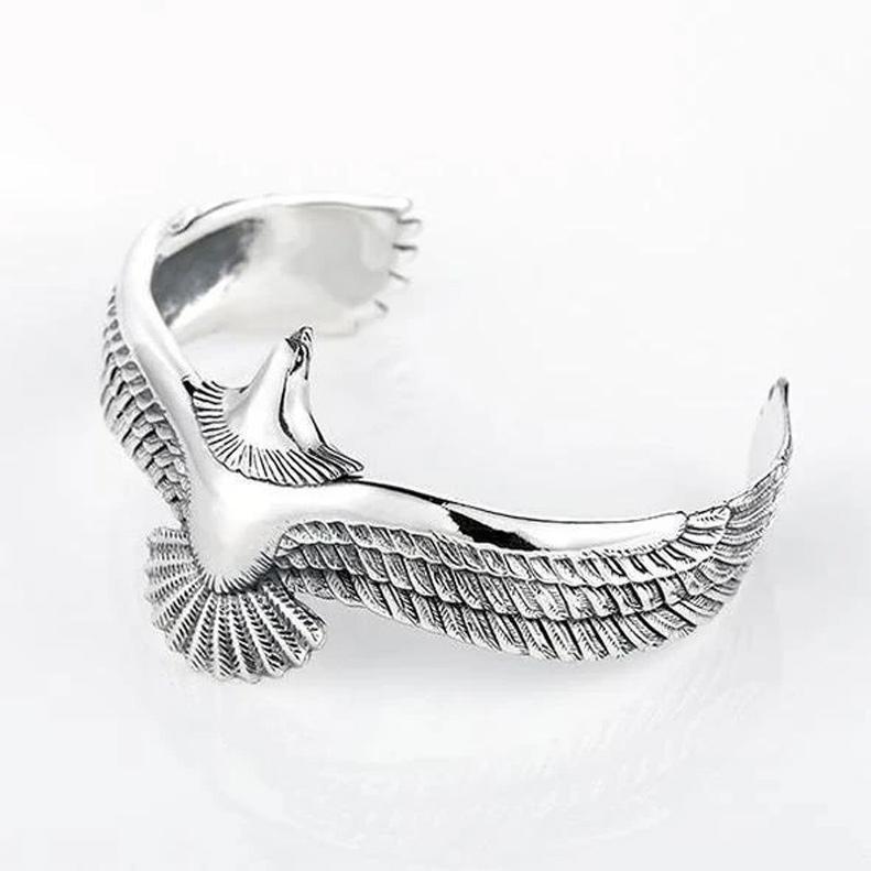 Silver eagle bracelet