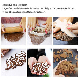 Dinosaur Cookie Molds(3 pics/set)