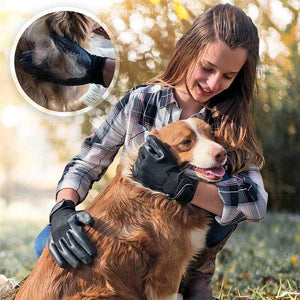 Pet Grooming Gloves, For Cats, Dogs & Horses