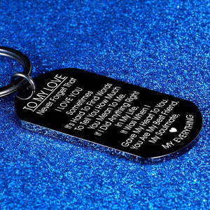 TO MY LOVE Motivational Keychain