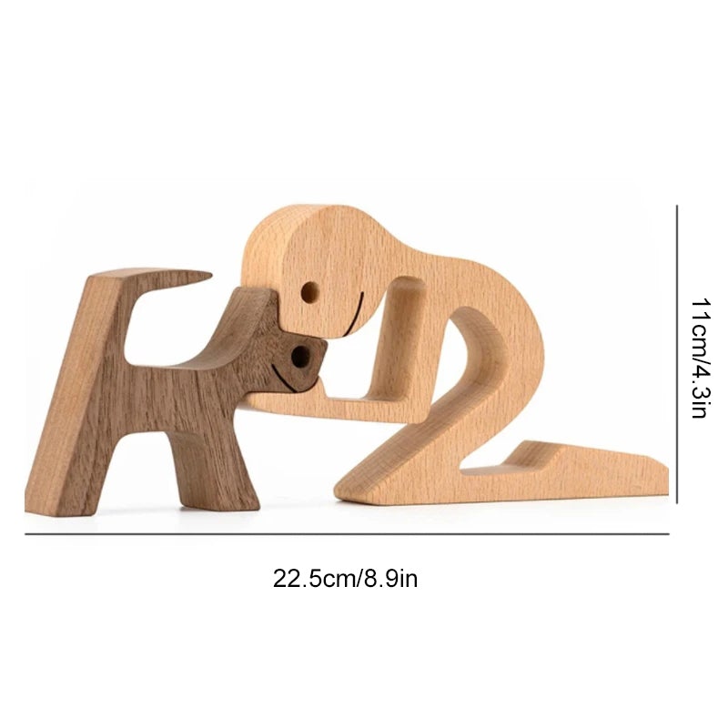 Pet Lover - Wood Sculpture Table Ornaments