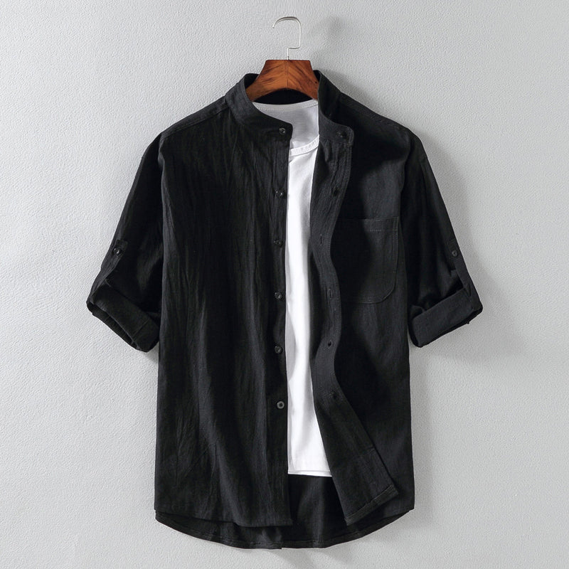 Short Sleeve Linen Shirt