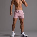 Men's Drawstring Elastic Workout Shorts