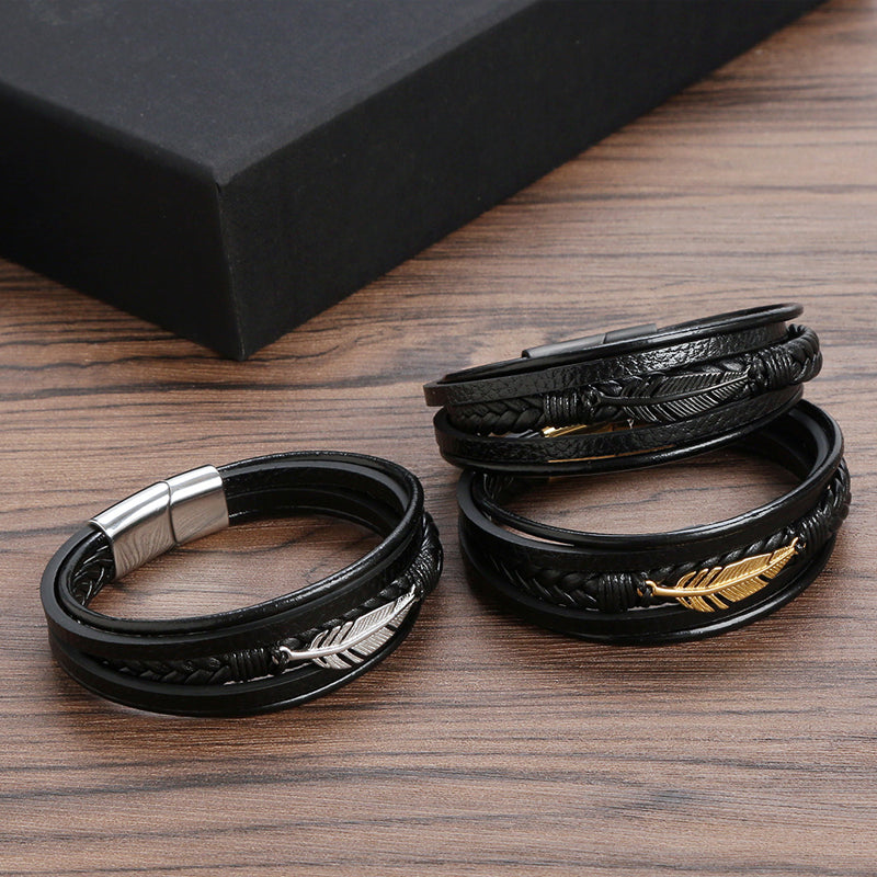 Men's Feather Bracelet