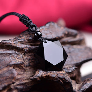 Black Obsidian Pendant Necklace