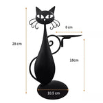 Black Cat Candle Holder