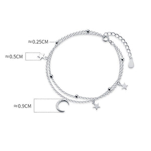 Crescent Moon & Star Bracelet