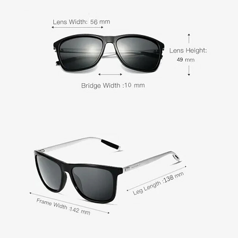 Aluminum Magnesium Frame Polarized Sunglasses