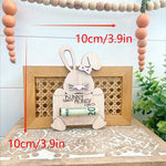 Personalized Cute Easter Bunny Money Holder