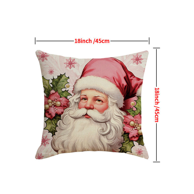 Pink Christmas Pillow Covers