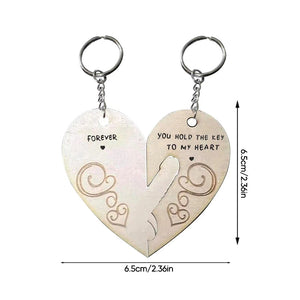 You Hold The Key to My Heart & Forever Couple Keychain