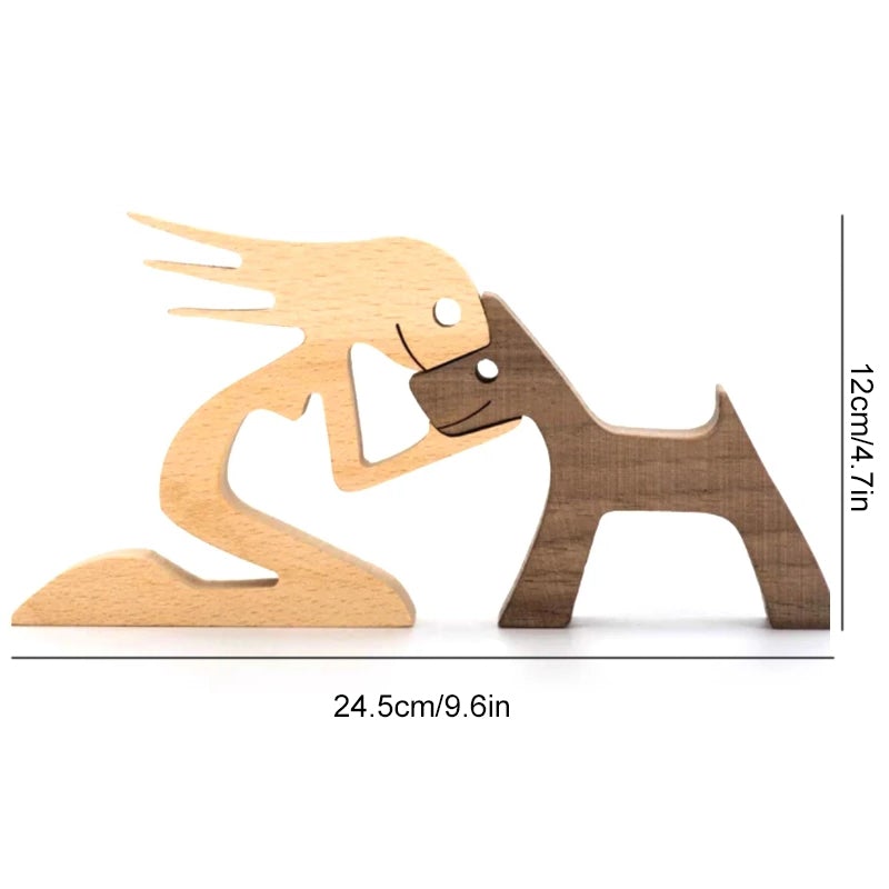 Pet Lover - Wood Sculpture Table Ornaments