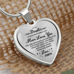 To My Daughter Heartfelt Necklace Love Mom/Dad