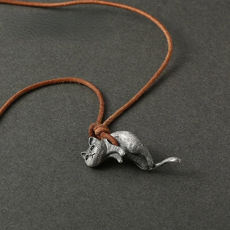 Scruffy Cat Necklace