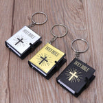 Mini Bible Cross Keychain