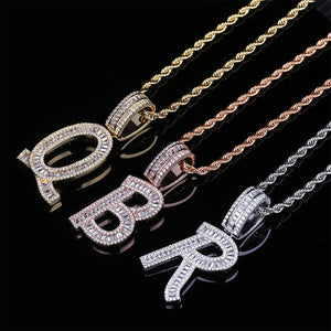 Alphabetic Zircon Necklace