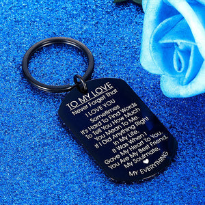 TO MY LOVE Motivational Keychain