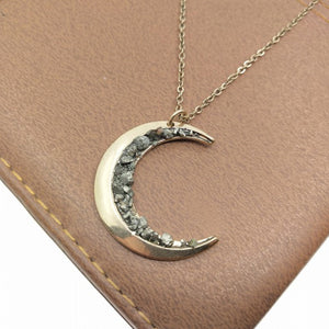 Half Crescent Moon Necklace