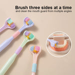 V-shaped Three-sided Toothbrush