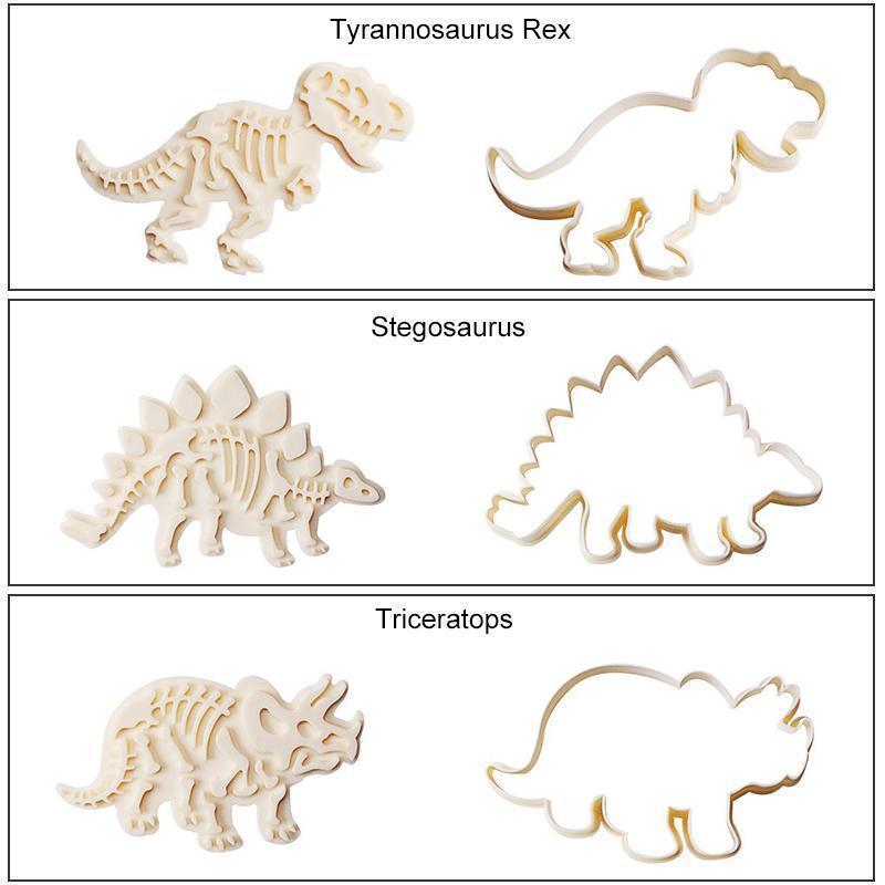 Dinosaur Cookie Molds(3 pics/set)