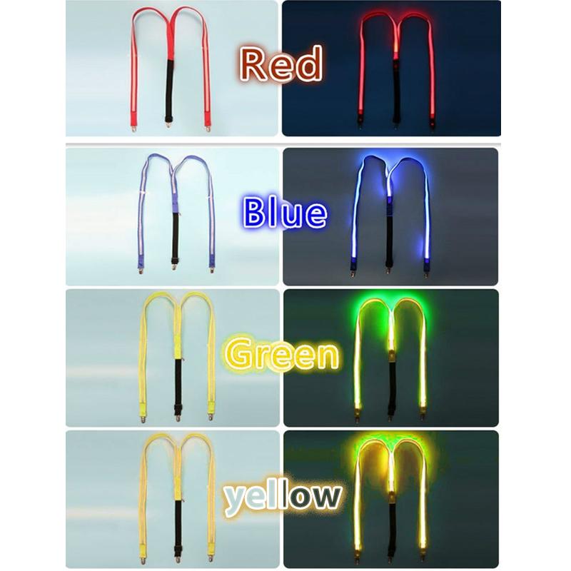 Light Up LED Suspenders Bow Tie