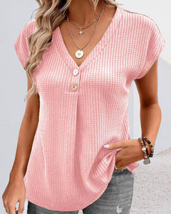 Plain V-neck T-shirt