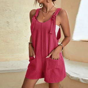 Women's Stylish Casual U Neck Short Jumpsuits