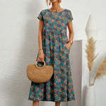 Ladies Loose Printed Summer Dress