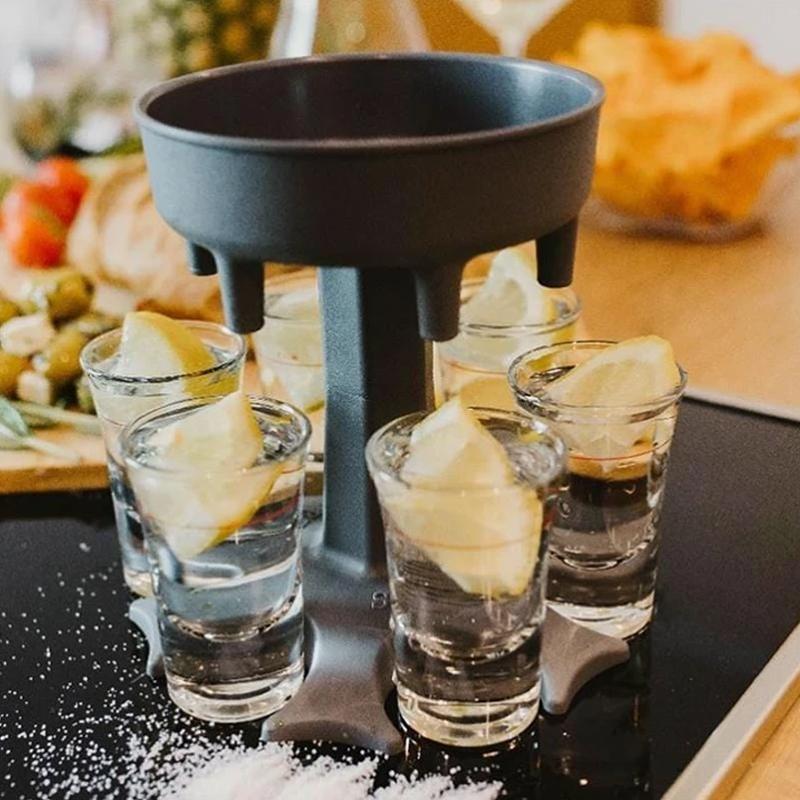 6 Shot Glass Dispenser and Holder